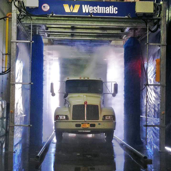 Hybrid Drive-Through Vehicle Wash System